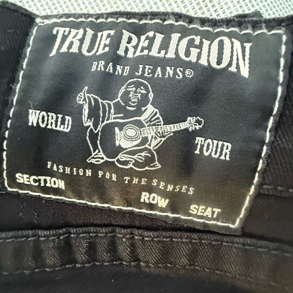 true Religion GENO Relaxed slim 32 Black Men’s Jeans stretchy - Picture 5 of 12